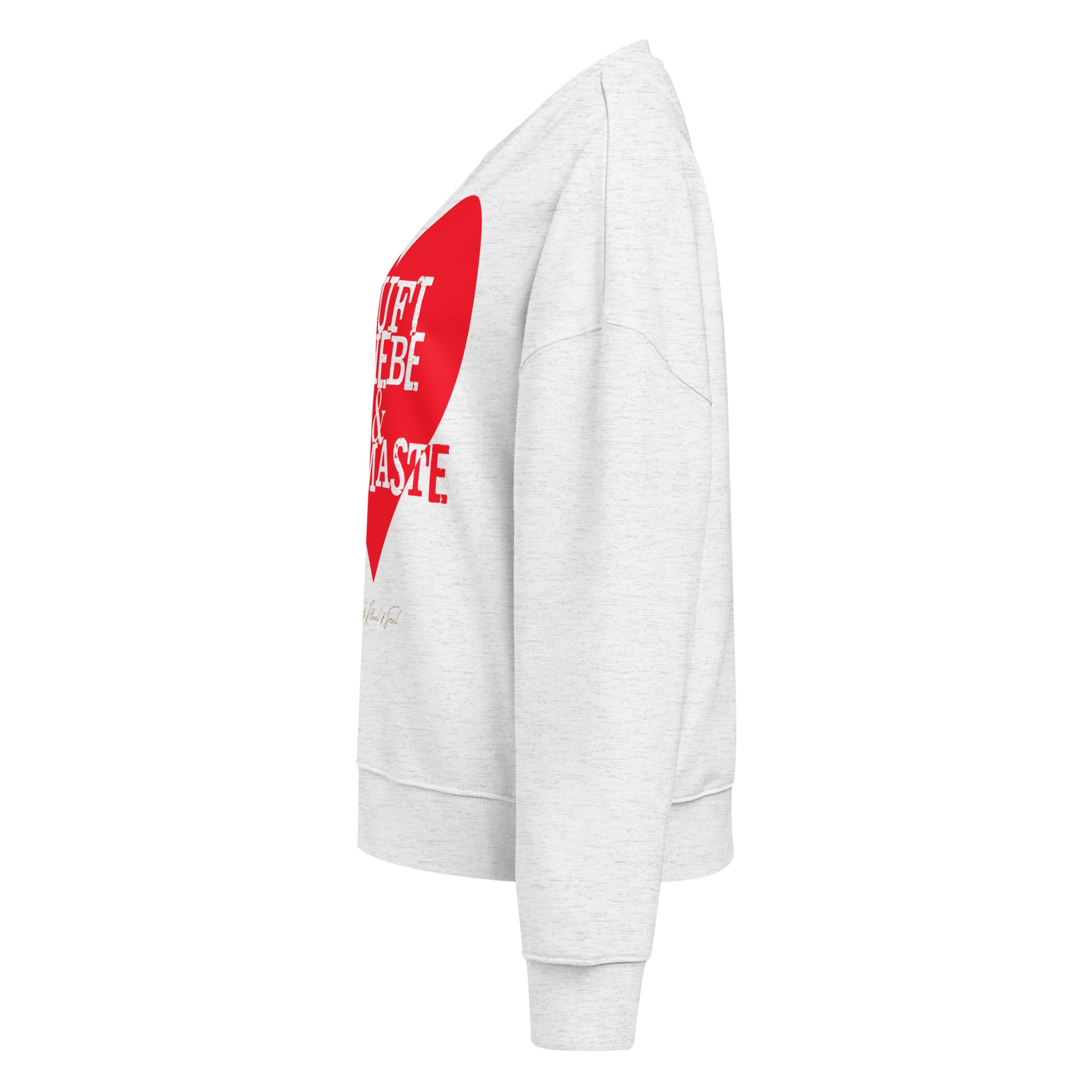 Luft. Liebe. Namaste. - Bio-Pullover mit Rundhalsausschnitt